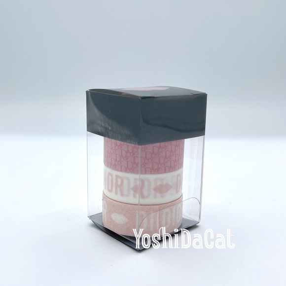 🆕 2X HOST PICK 💕 Dior Lip Glow Masking Tape Set, New in Box Washi Paper Tape - Picture 5 of 5